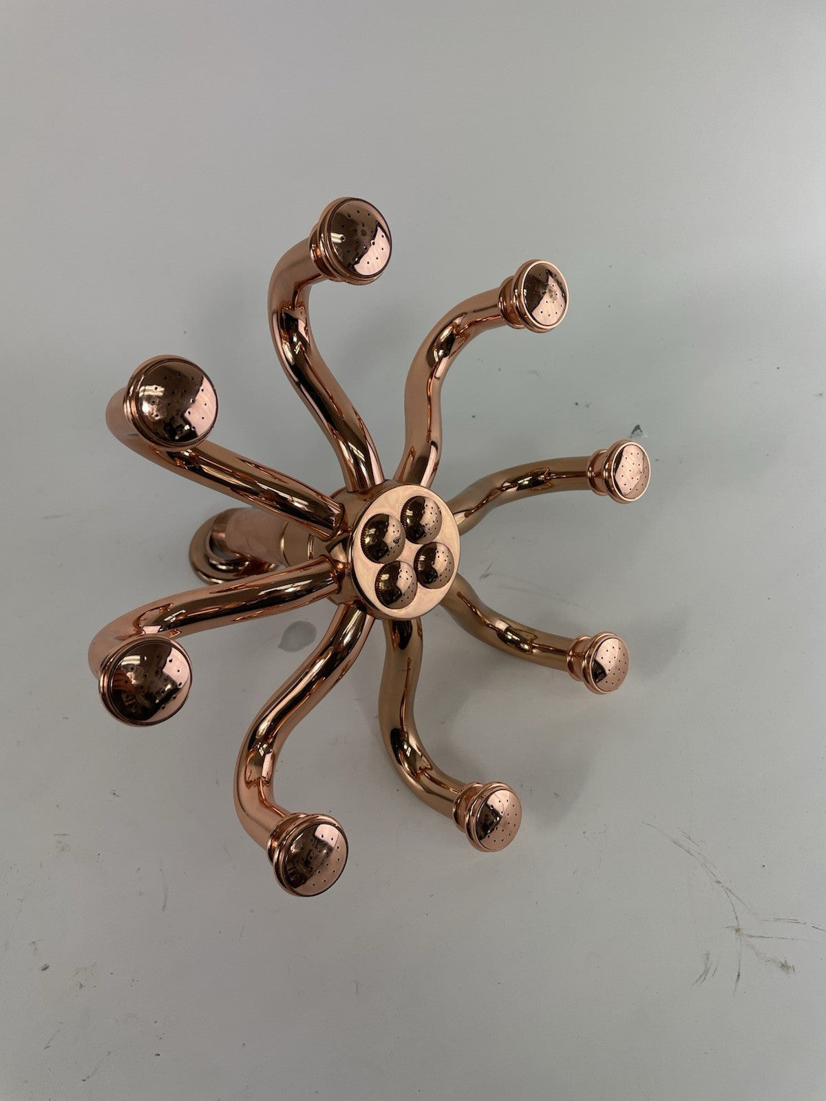 Antique Copper Bathroom Shower Heads Rainfall Overhead Top Shower Sprayer 8 arms