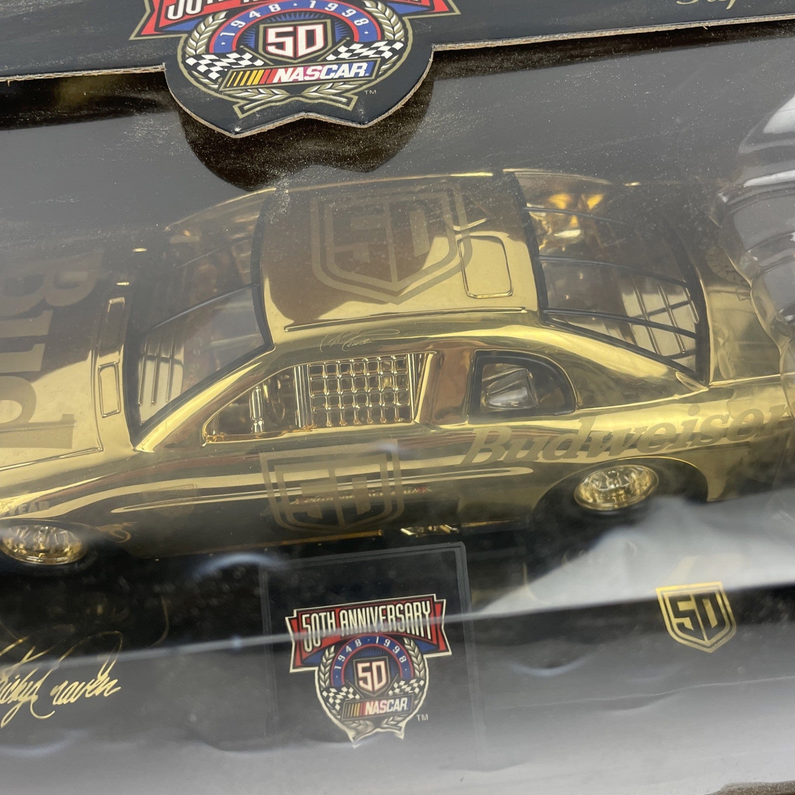 Racing Champions 1:24 "Reflections in Gold" 24k NASCAR 50th Anniversary #50  NOS