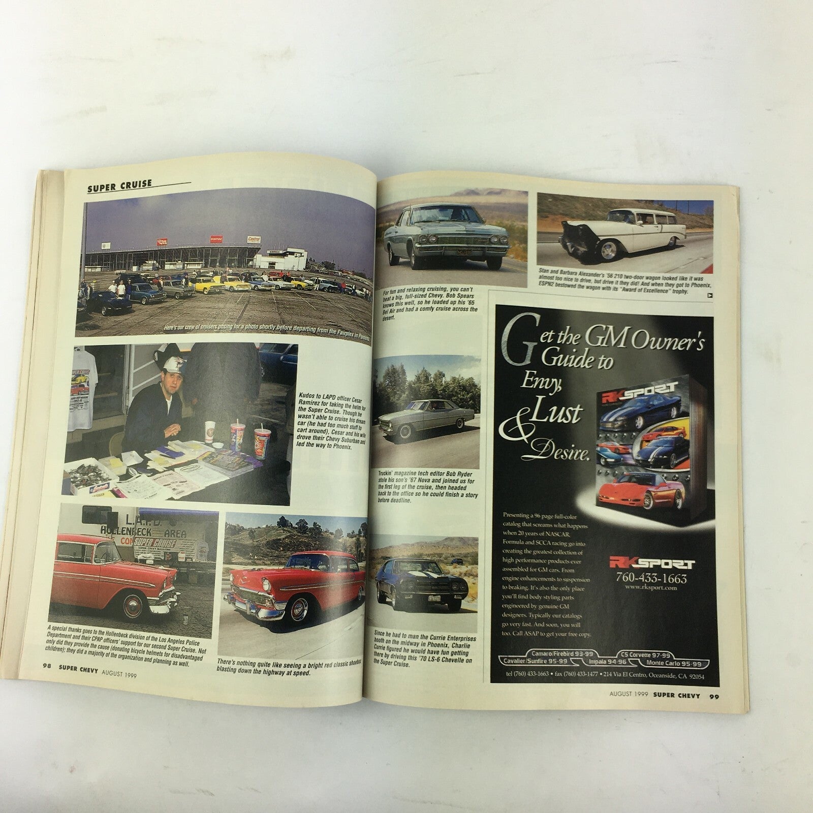 August 1999 Vol 28 Super Chevy Magazine Trick Tech For Classic Muscle Cruise '99