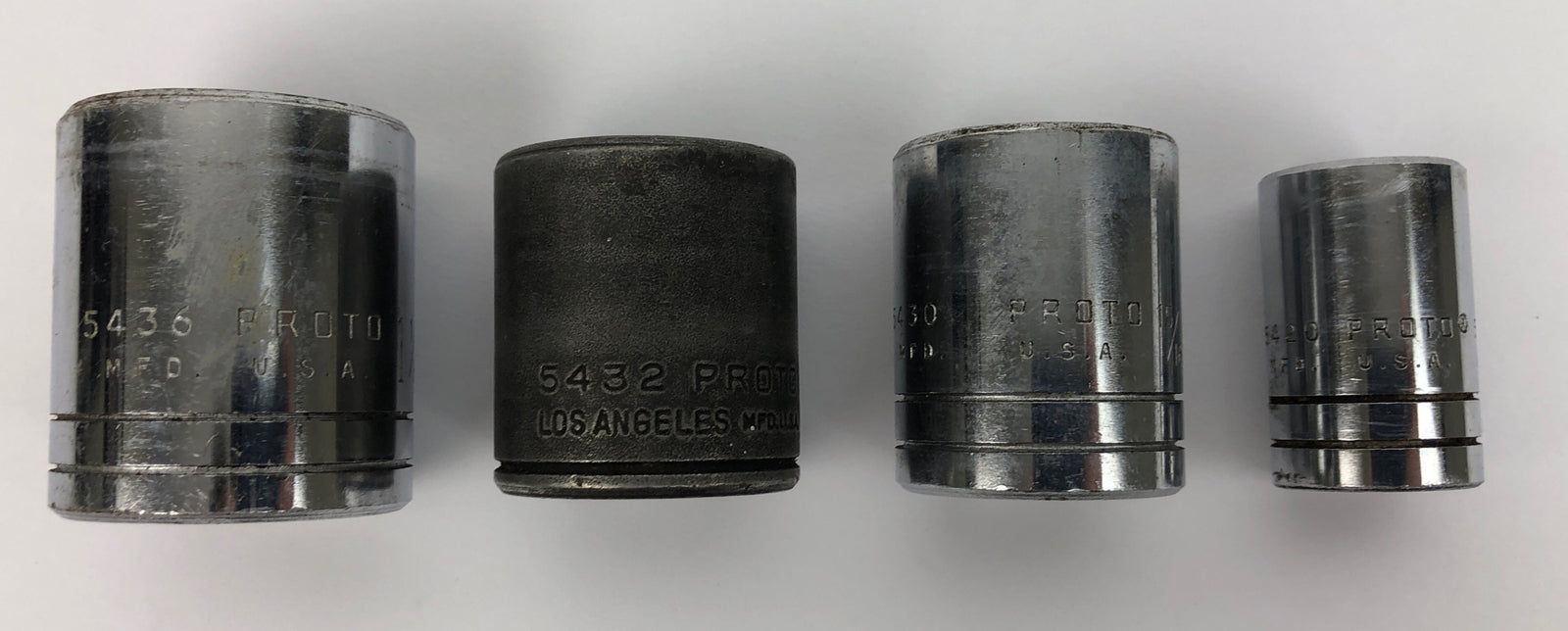 4 x PROTO 1/2" DR  5420 5/8"  5430 15/16" DRIVE 5432 1" DRIVE 5436 1 1/8" DRIVE