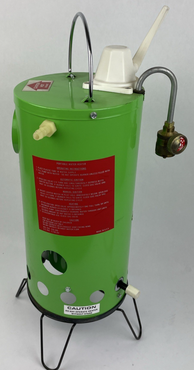 Vintage Hot n' Quik Portable Instant Hot Water Maker 18" x 7" Camping Hunting