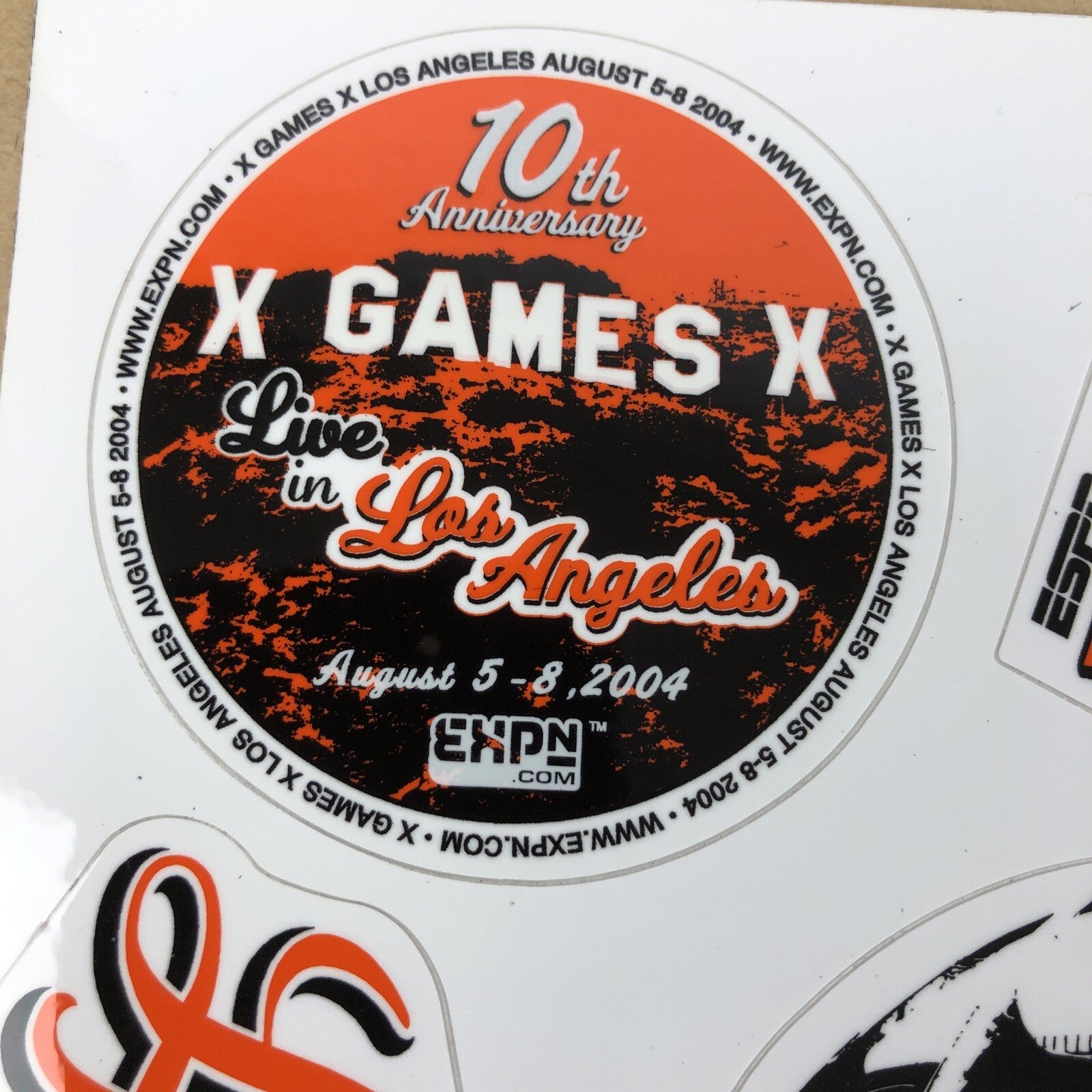 2004 Los Angeles ESPN X Games Stickers Sticker Lot Skateboarding BMX Free Ship