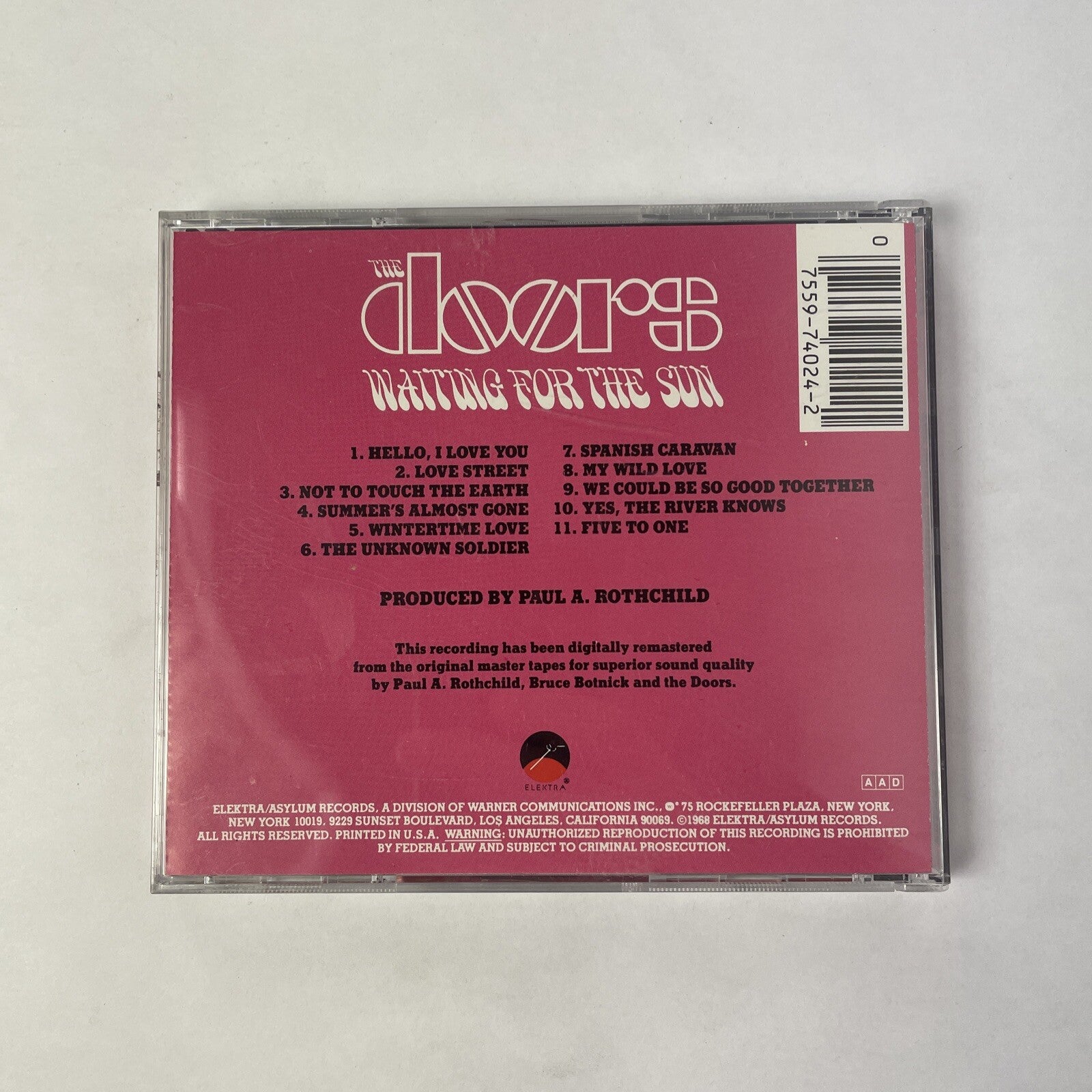 The Doors - Waiting for the Sun (CD, Oct-1991, Elektra)  #29 