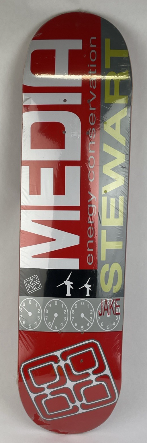 Media Skateboards Skateboard Deck Jake Stewart " Conservation Series " RARE