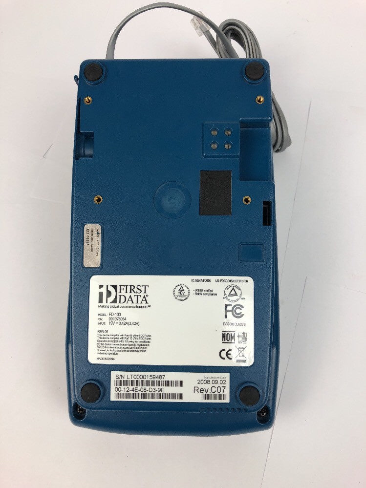  FD-100 FD100 FD 100 First Data Credit Card