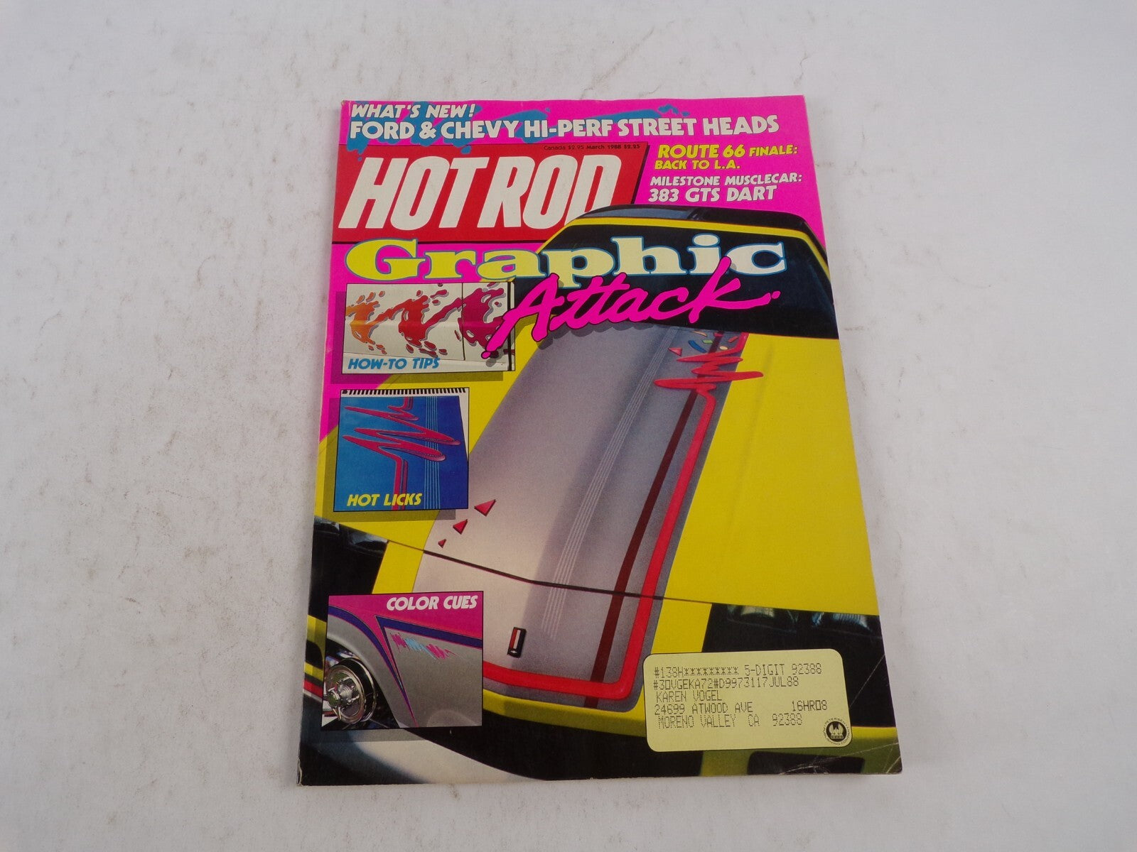 July 1988 Hot Rodding Magazine Graphic Attack What's New! Ford&Chevy HI-Perf