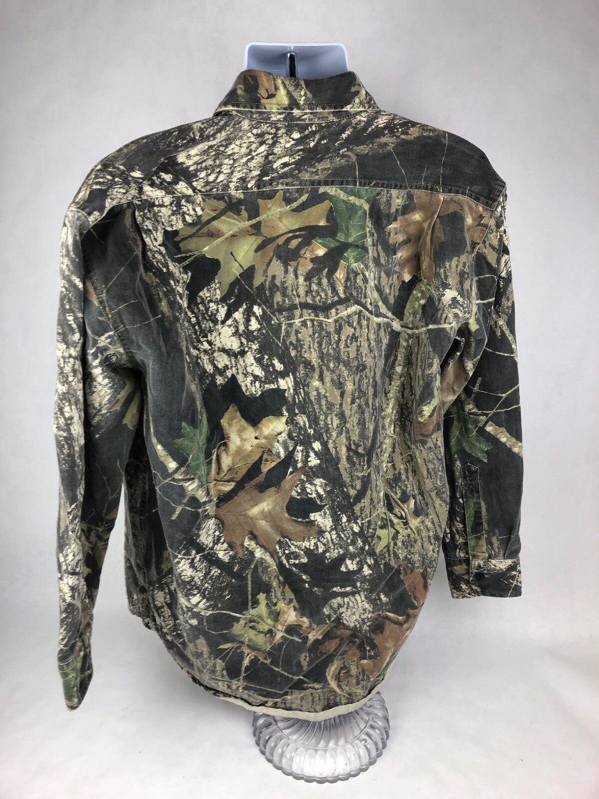 REDHEAD SILENT HIDE MOSSY OAK Bass Pro Shops Camo HEAVY Shirt Hunting Mens S