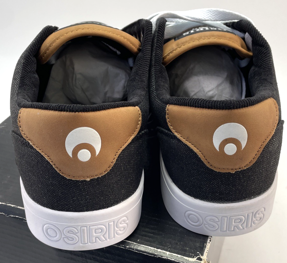 Osiris Shoes Mens " Slappy VLC Black Denim / White Low Top Sneaker Size 13
