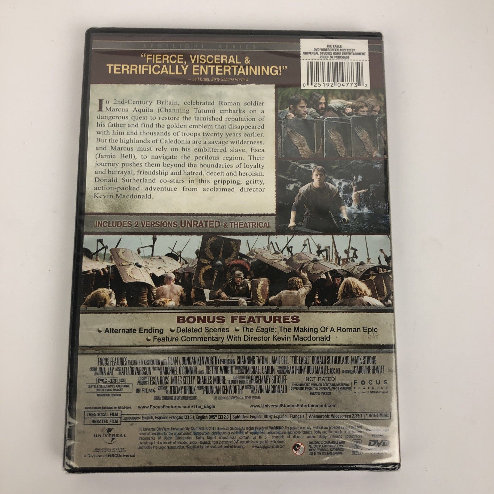 The Eagle - (DVD Video) Channing Tatum Mark Strong Unrated 2 Versions Brand New