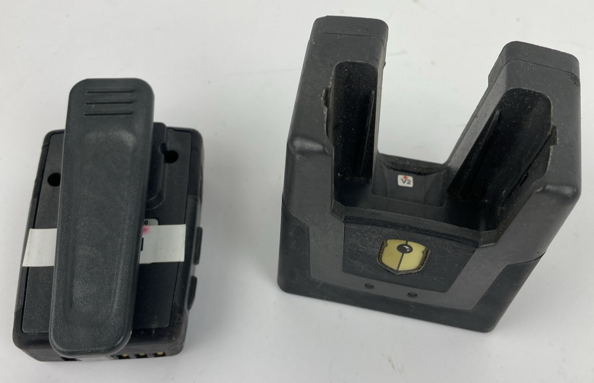 Watchguard wireless microphone device belt clip and charger MIC-WRL-TRN-400