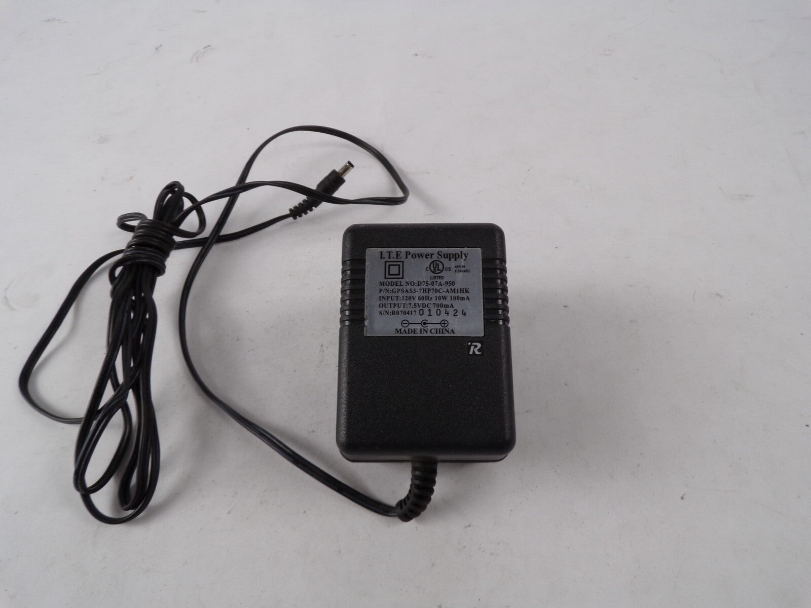 Genuine I.T.E Power Supply D75-07A-950 Output 7.5V700mA Power Supply Adapter A55