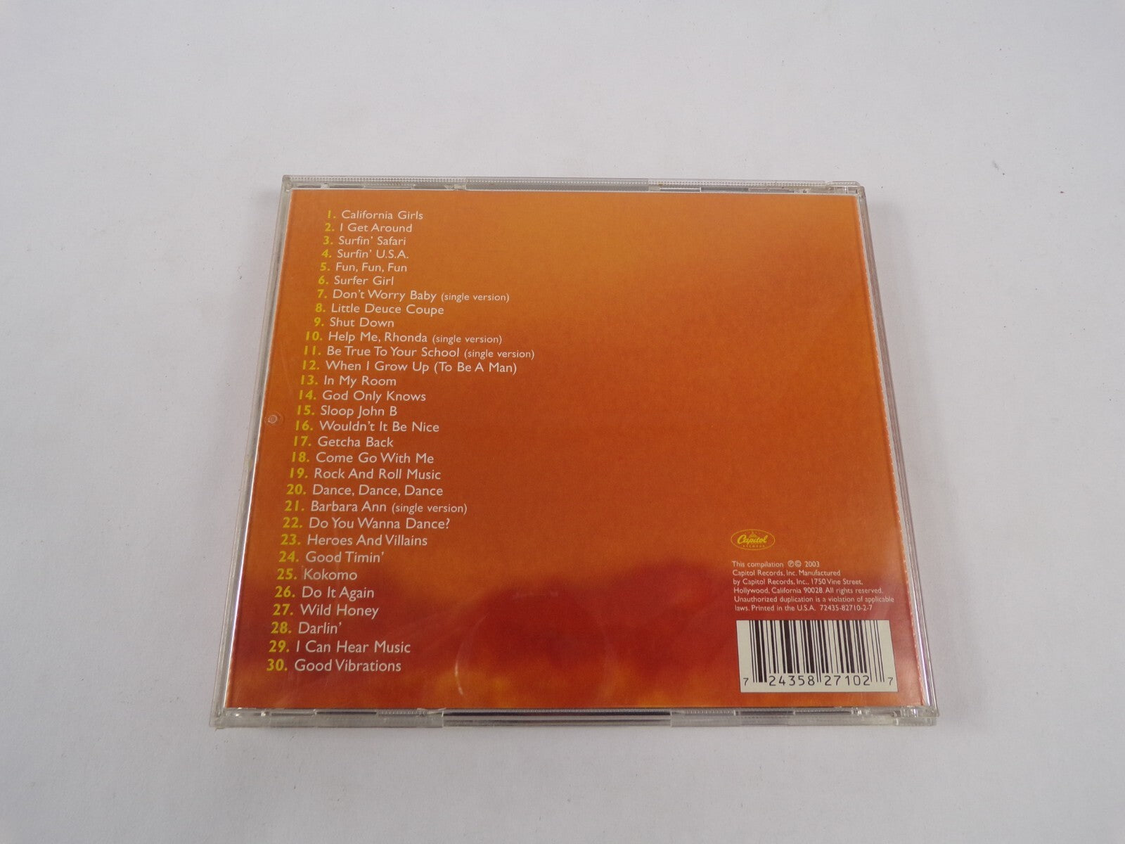 The Very Best Of The Beach Boys Sounds Of Summer California Girls I Get CD#46