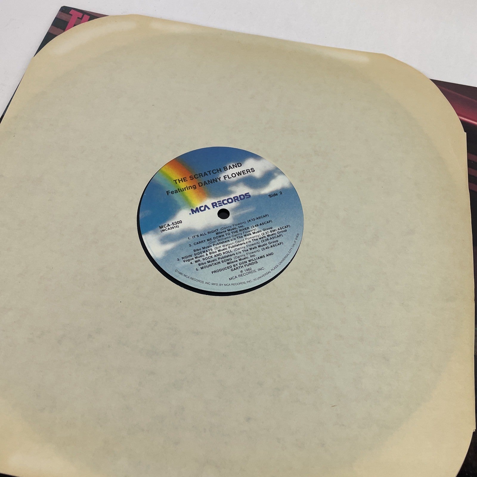 The Scratch Band featuring Danny Flowers LP Vinyl Record 1982 MCA Records - VGC