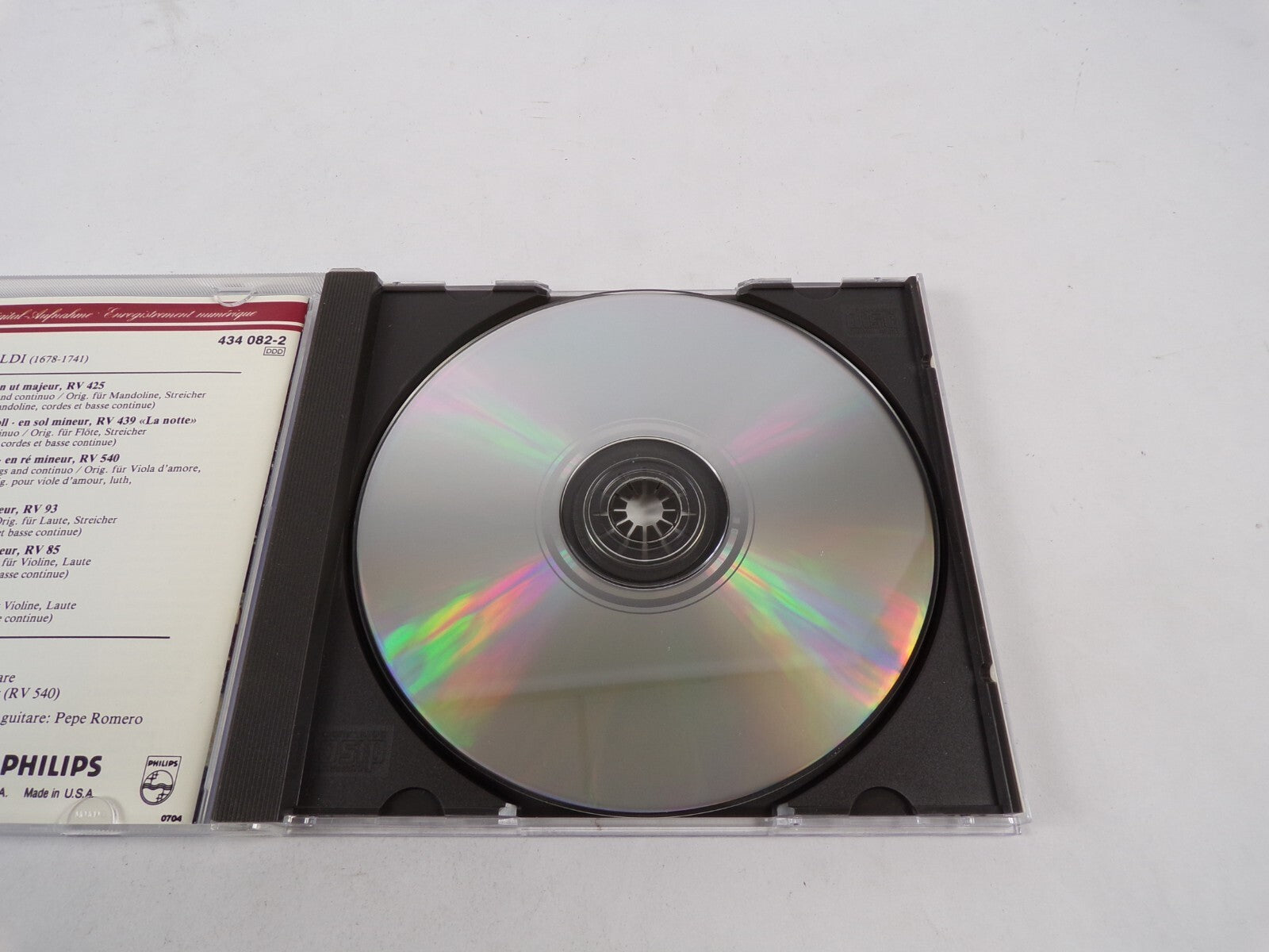 Vivaldi Concertors For Guitar And Strings Music Romero CD#43