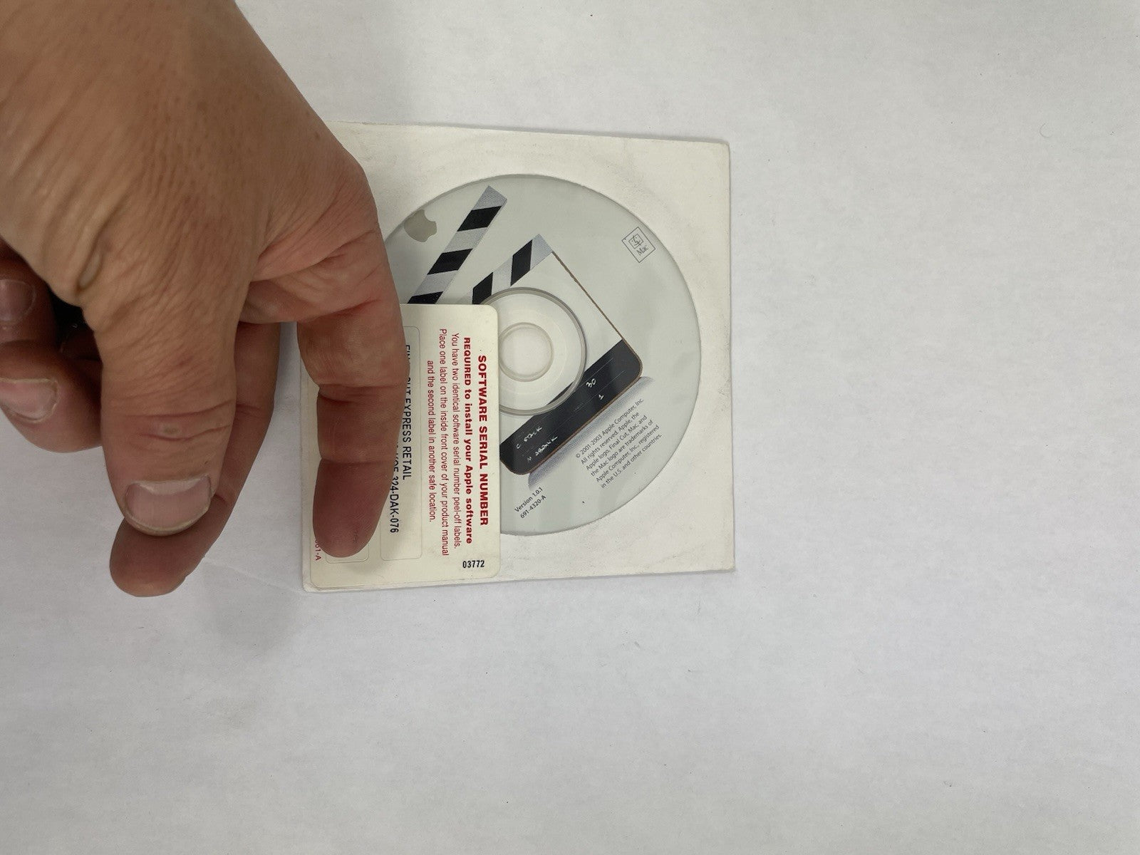 Vintage - Apple Final Cut Express Disc, Version 1.0.3 - with Serial Numbers