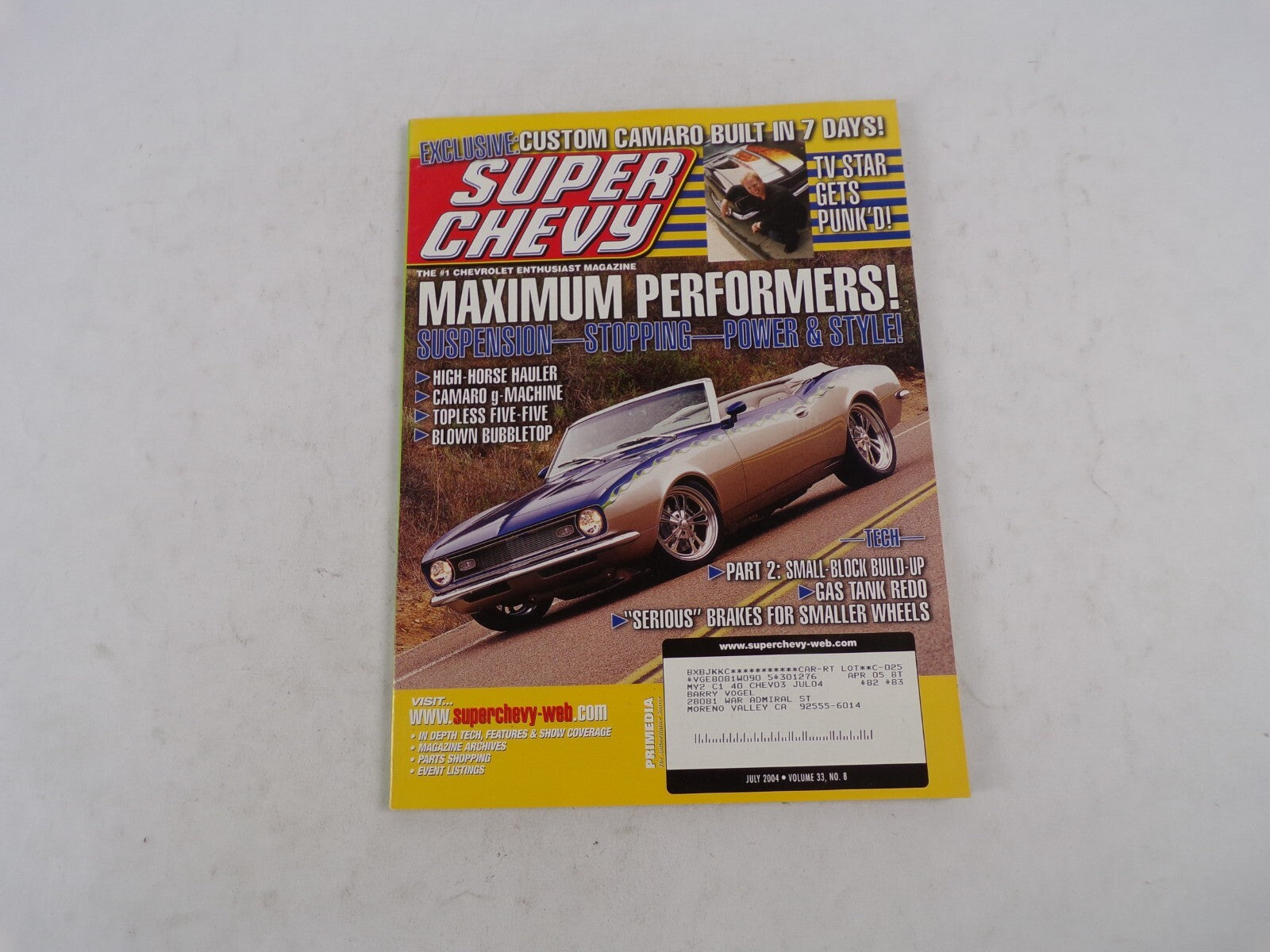 July 2004 Super Chevy Maximum Performers! Suspension-Stopping-Power&Style! High