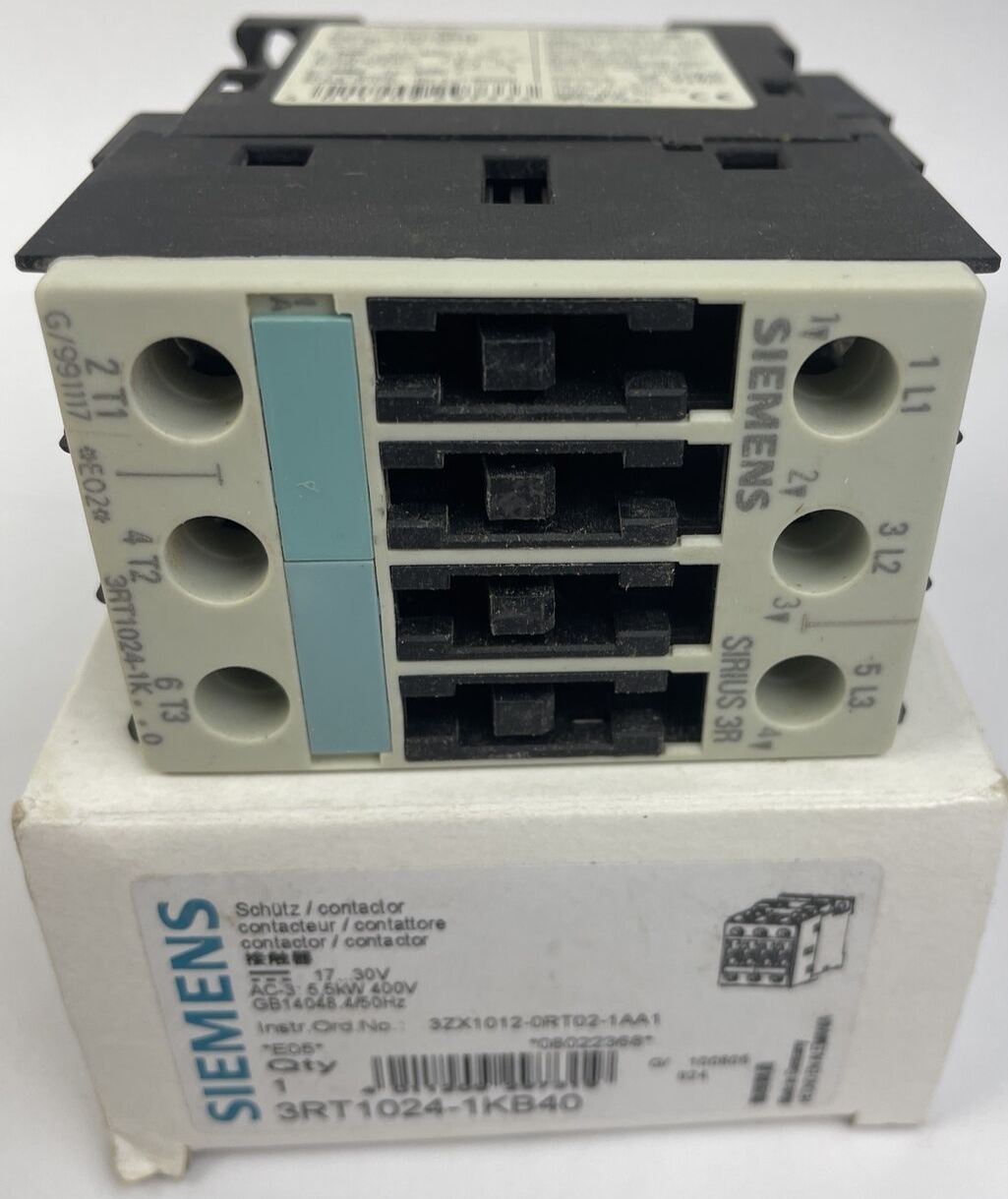 SIEMENS 3RT1024-1K 24 VDC 35 A 600 VAC CONTACTOR - New Old Stock