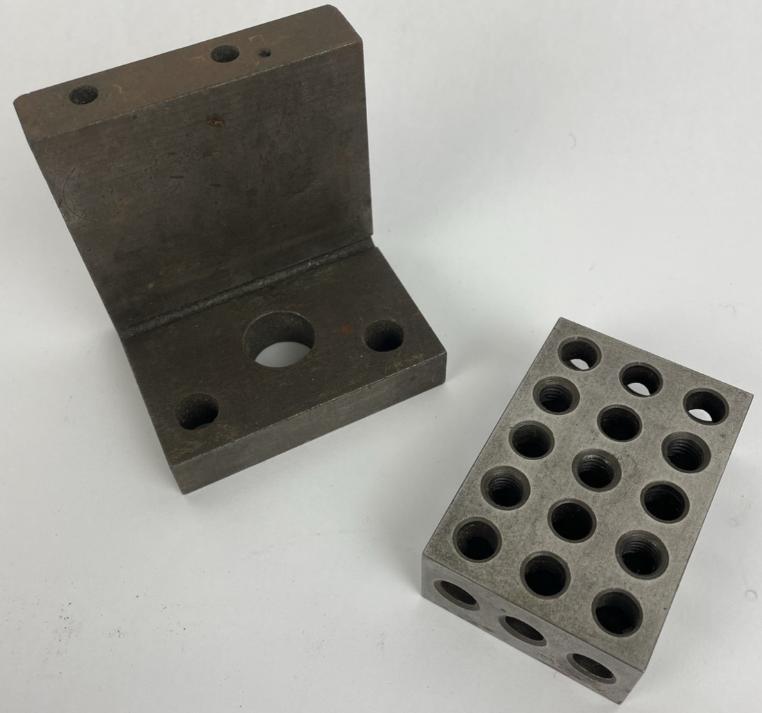 Vintage Machinist 1-2-3 Block + 90 Degree Angle Block - LOOK