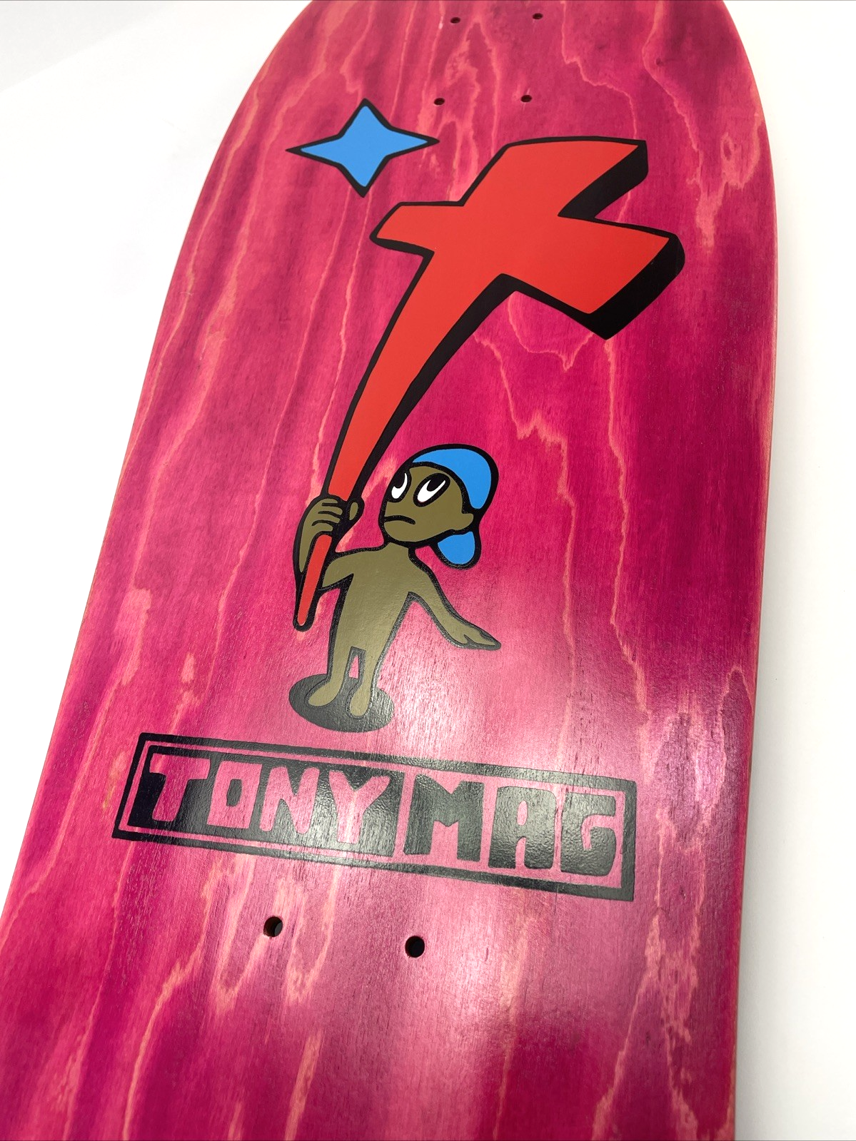 Tony Magnusson H Street Kid And Cross Reissue 1980s Wood Hell Concave Pink Stain