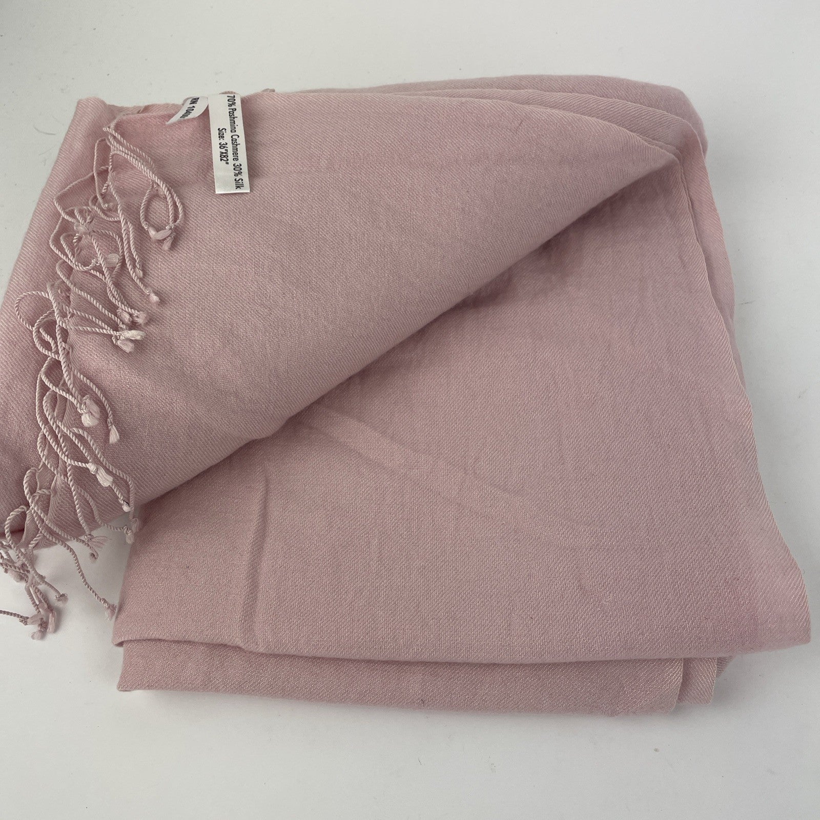 Pashmina Wrap 36" x 82" 70% Cashmere 30% Silk Butter Hand Made in Nepal Luxury