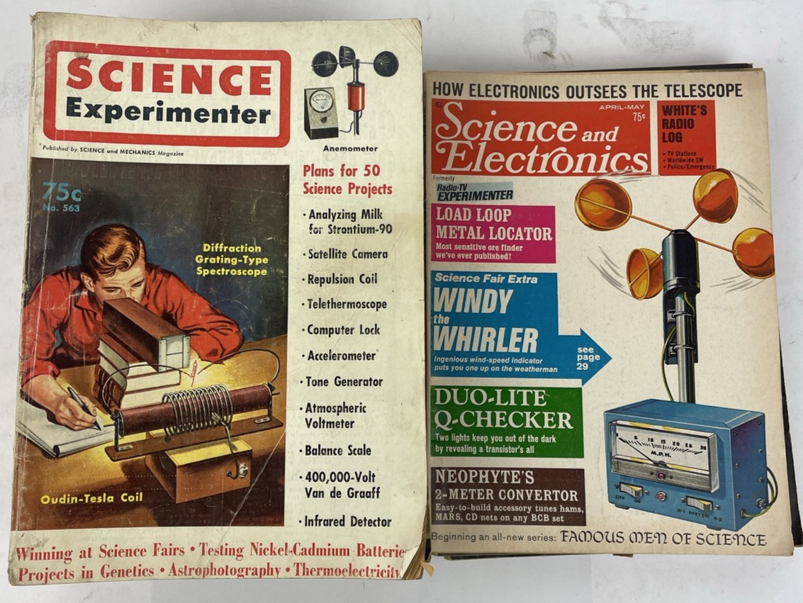 VTG Science Electronics Lot of 18 Magazine Issues 1960s 70s ASSORTED COLLECTION