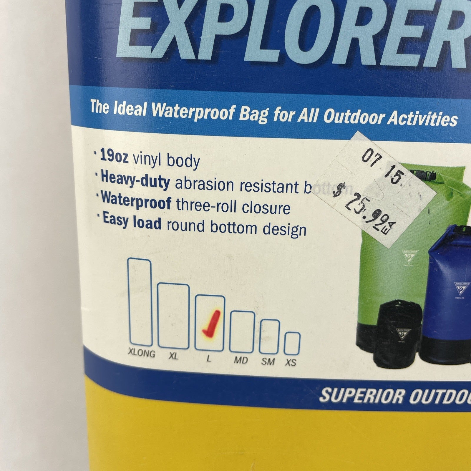 Seattle Sports Hydro Venture, Hydro Lock Explorer Dry Bag. Large Black  - LOOK