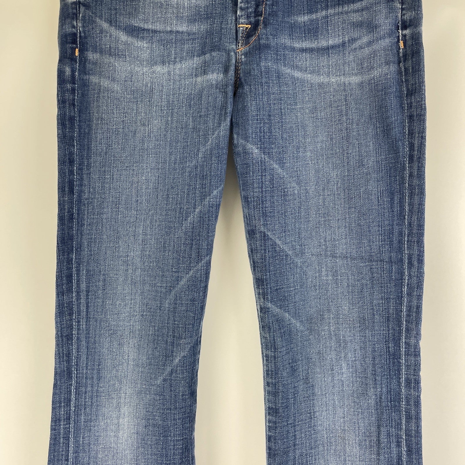 7 for all Mankind Skinny Low Rise Bootcut Jean Women's Sz 27 Light Blue Stretch