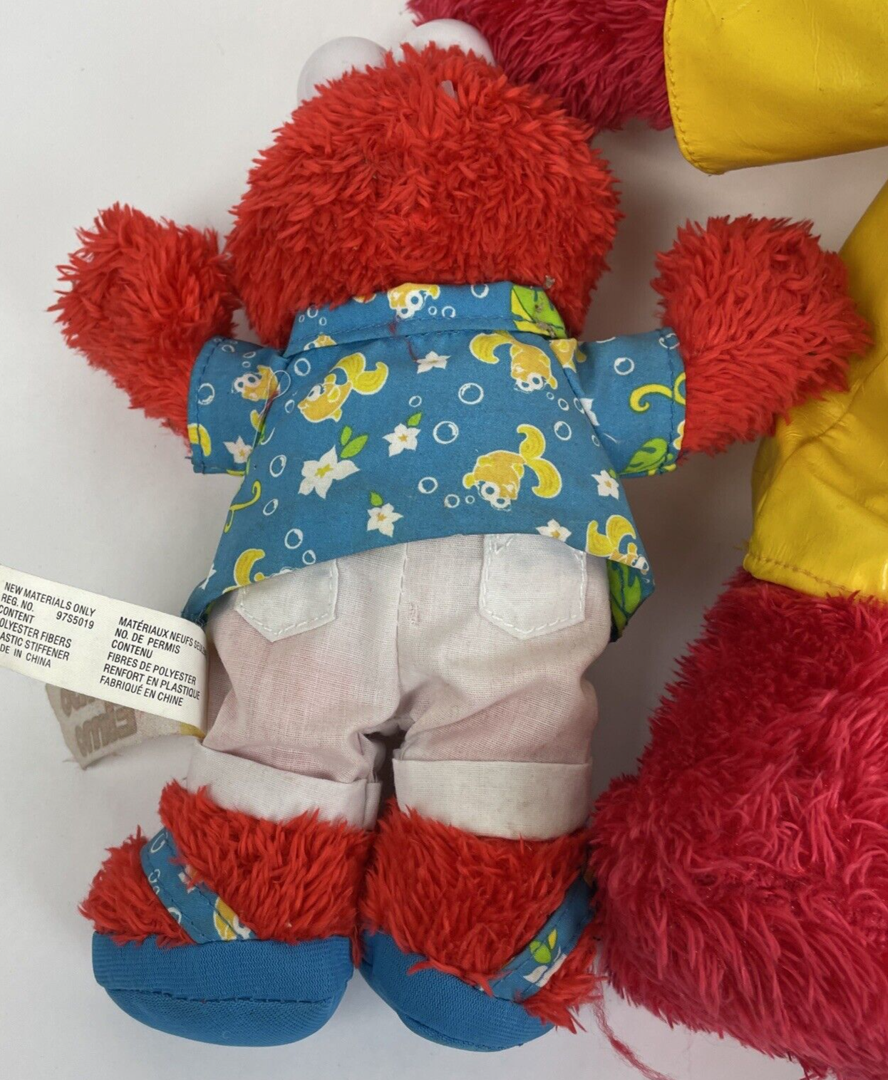 Lot of 3 1999 03 07 Sesame Street Elmo Plush 15"  Stuffed Animal Toy LOOK Fish