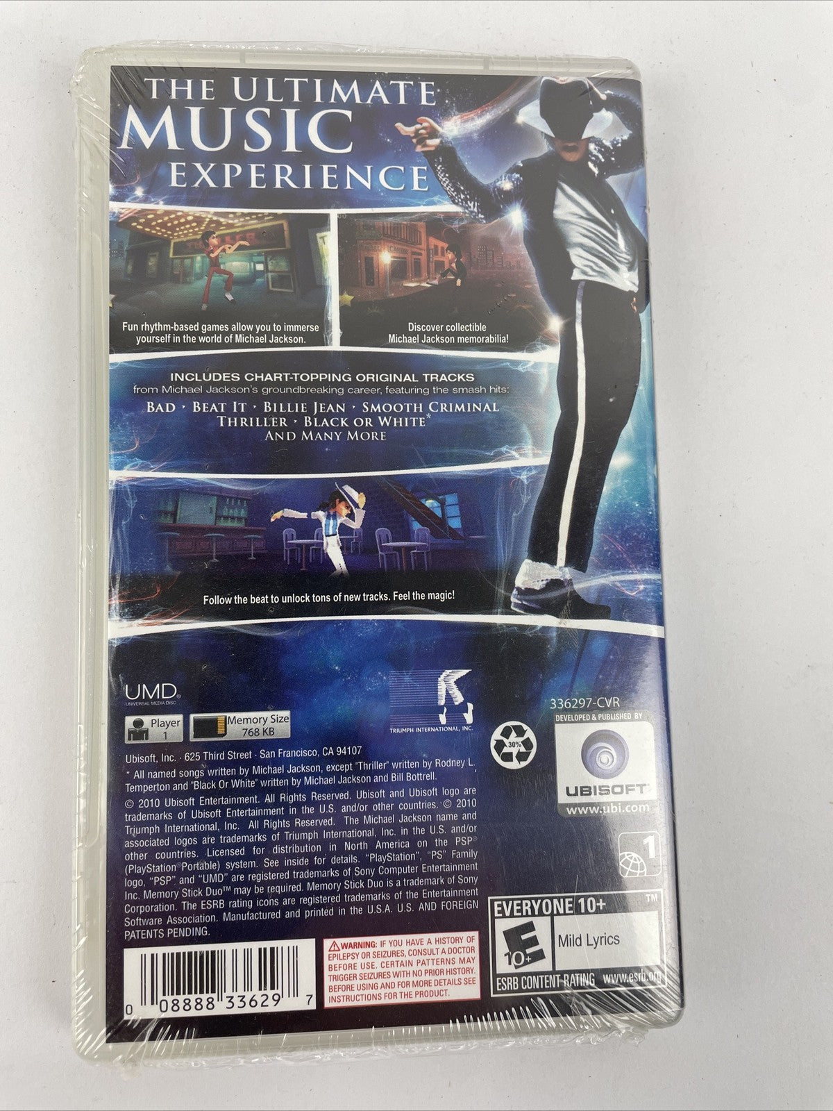 SONY Original PSP Michael Jackson The Experience Sony Playstation UBISOFT Sealed