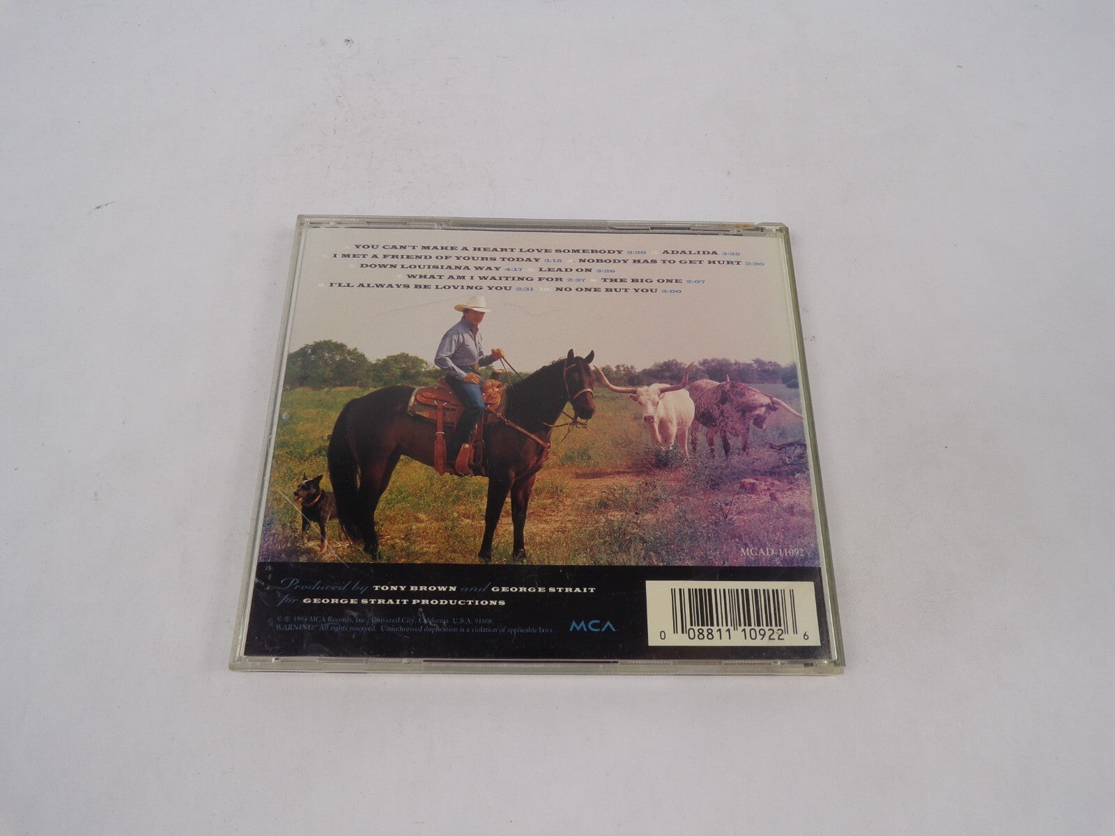 Lead On George Strait You Can't Make A Heart Love Somebody Adalida I Met A CD#69