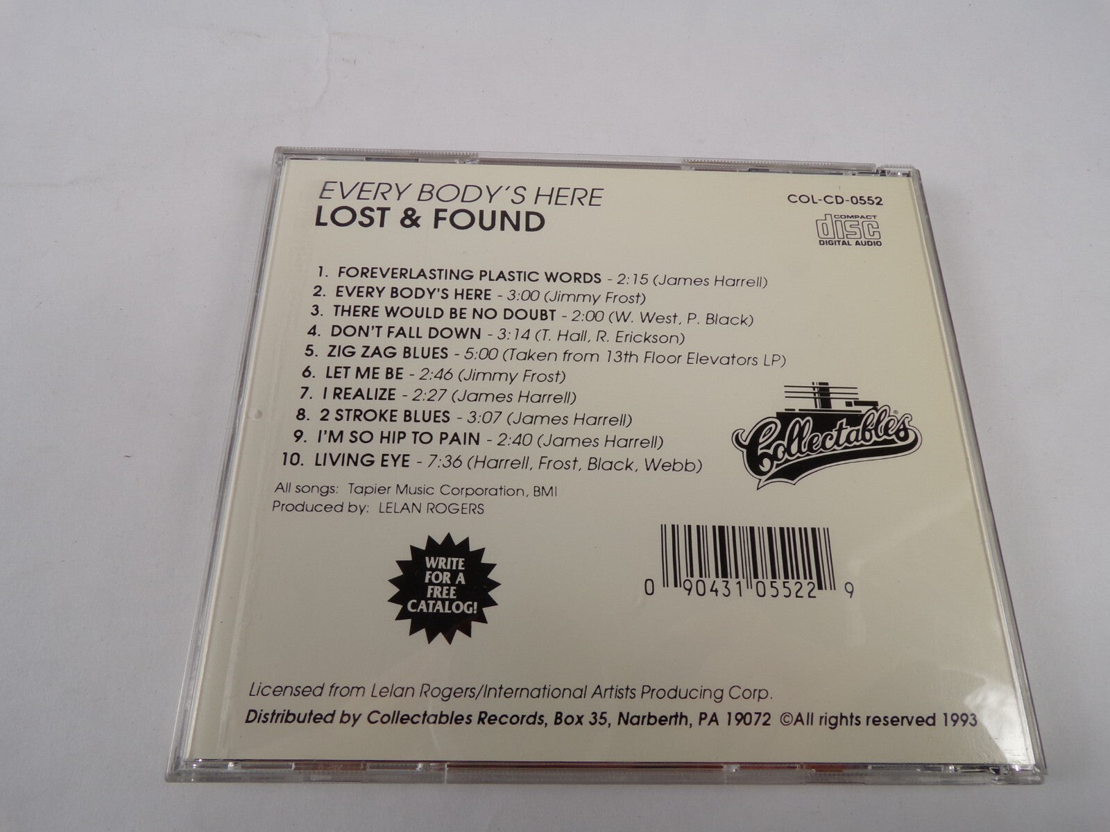 Lost FounD Every Bodys Here Foreverrlasting Plastic Words Let Me Be CD#61