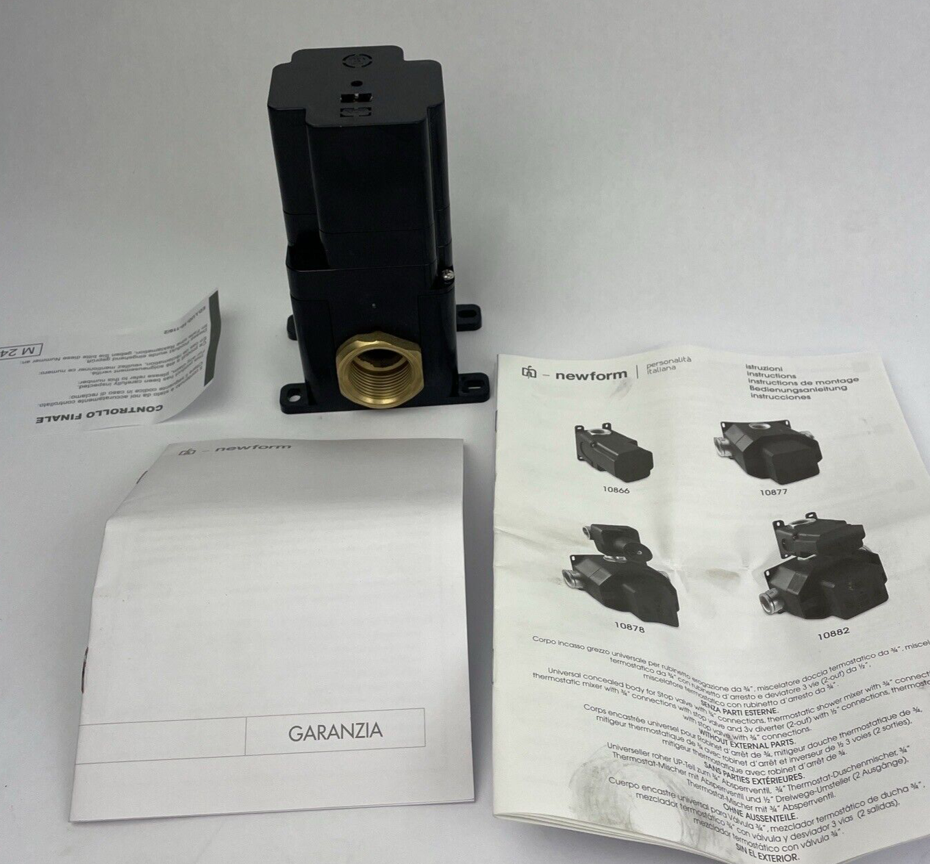 NEWFORM GARANZIA 3/4" Concealed Body for Stop Valve Handle Adjusting 10866US