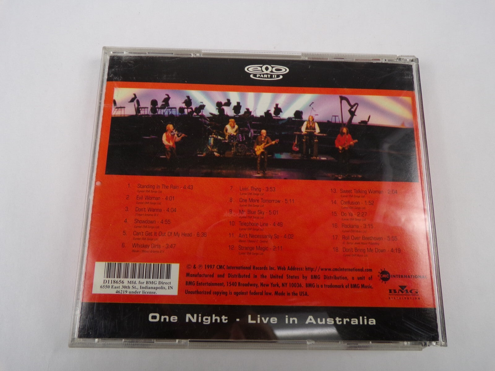 Electric Light Oechestra Part ll One Night Live In Australia Livin ThingCD#58