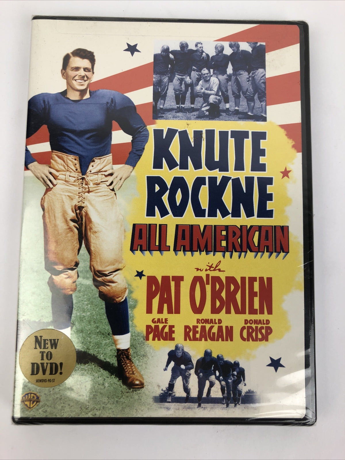Knute Rockne All American w Pat O'Brien by Lloyd Bacon (DVD Video) NEW SEALED