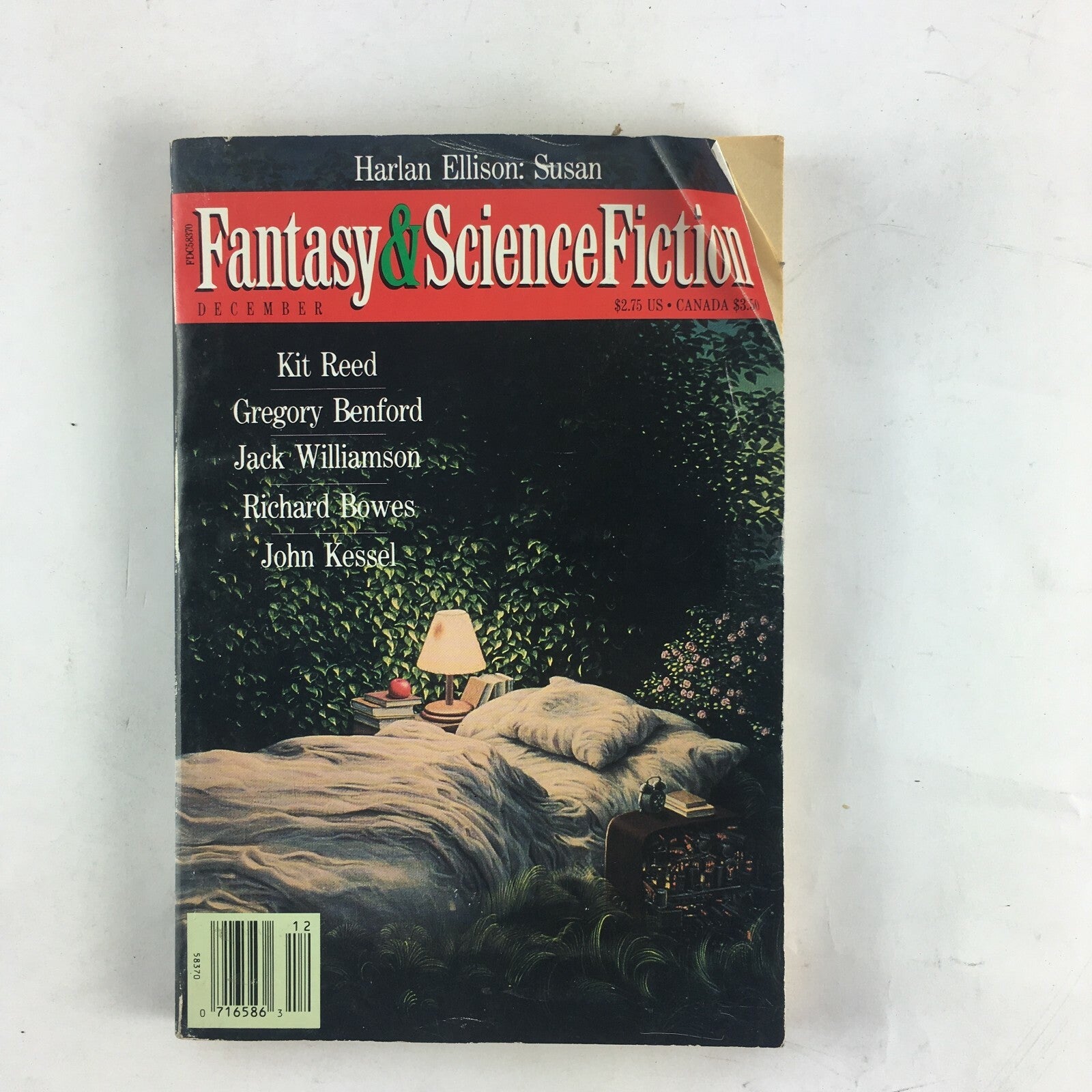 December Fantasy&Science Fiction Magazine Kit Reed Gregory Benford John Kessel