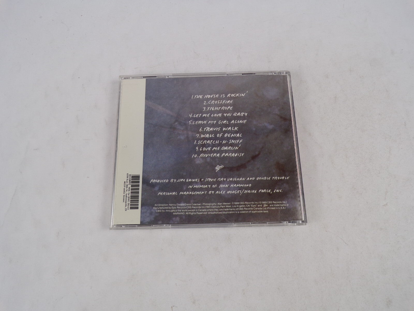 Stevie Ray Vaughan And Double Trouble In Step Crossfire Tightrope CD#34