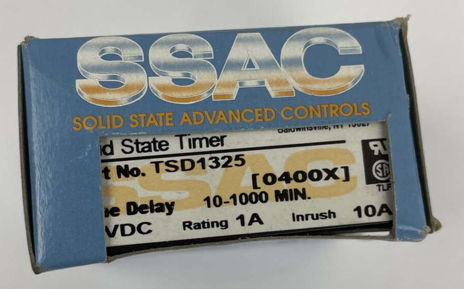 ABB SSAC Solid State Timer TSD1325 Time Delay 10-1000 Minutes 24VDC - USA MADE