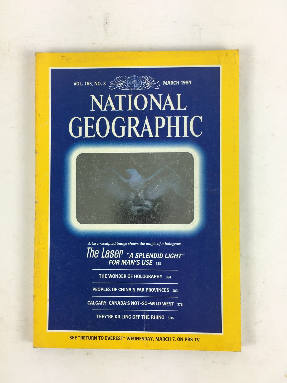 March 1984 National Geographic Magazine The Laser A Splendid for Man's Use