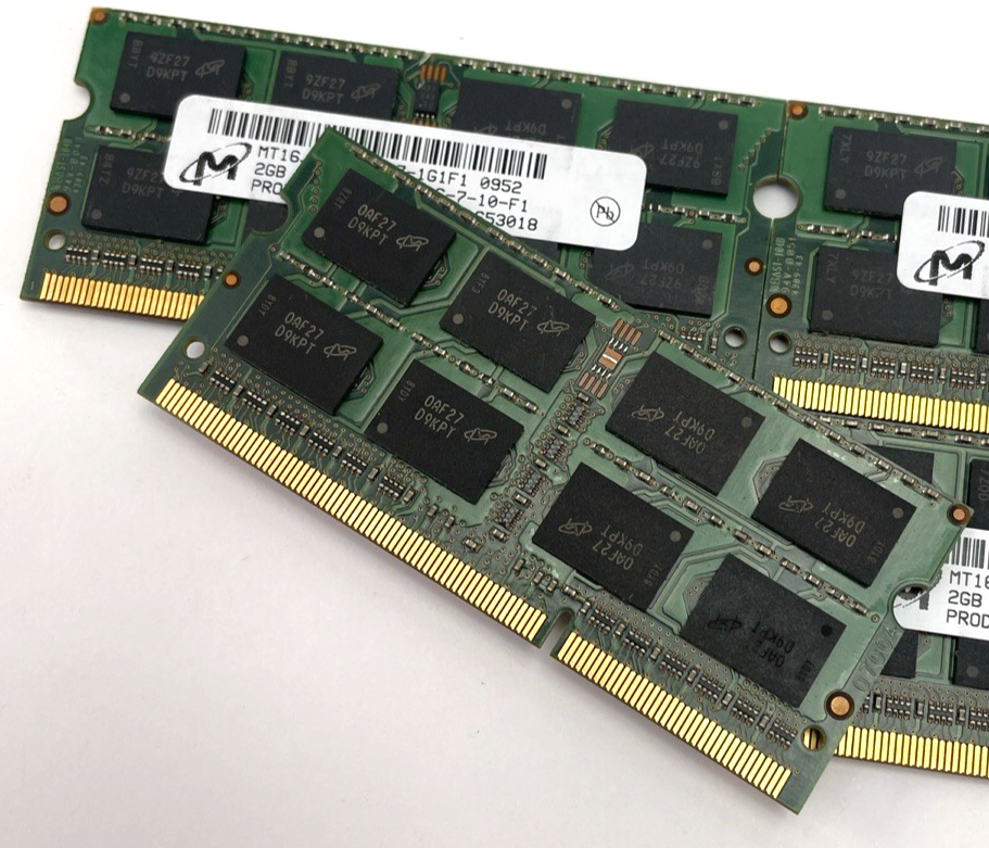 Lot of 4 x 8GB 2x4GB 2Rx8 PC3-8500S-7-10-F2