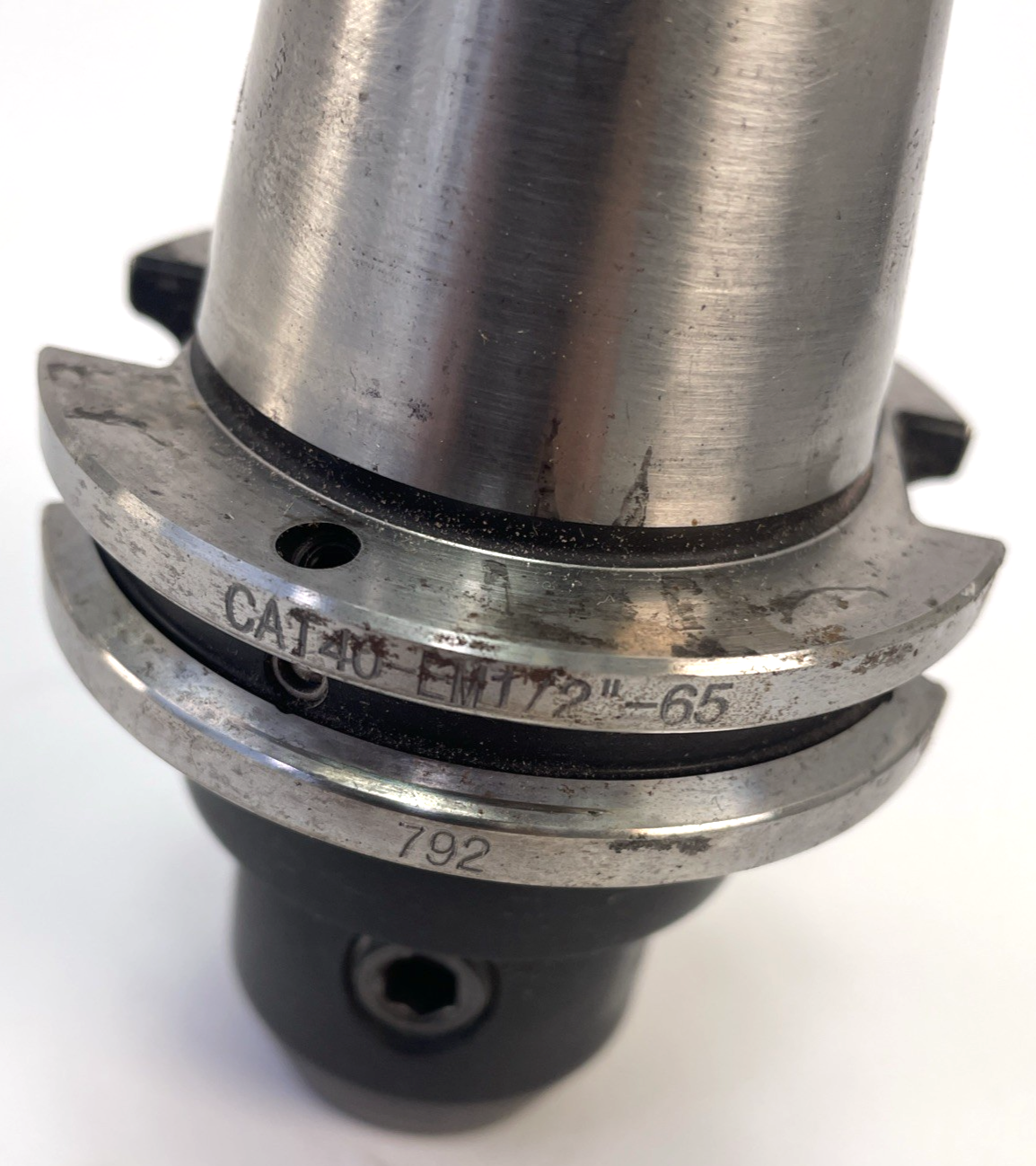 HPI America CAT40 HEM 1/2" - 65 CNC Collet Chuck Tool Holder w USST Pull Stud