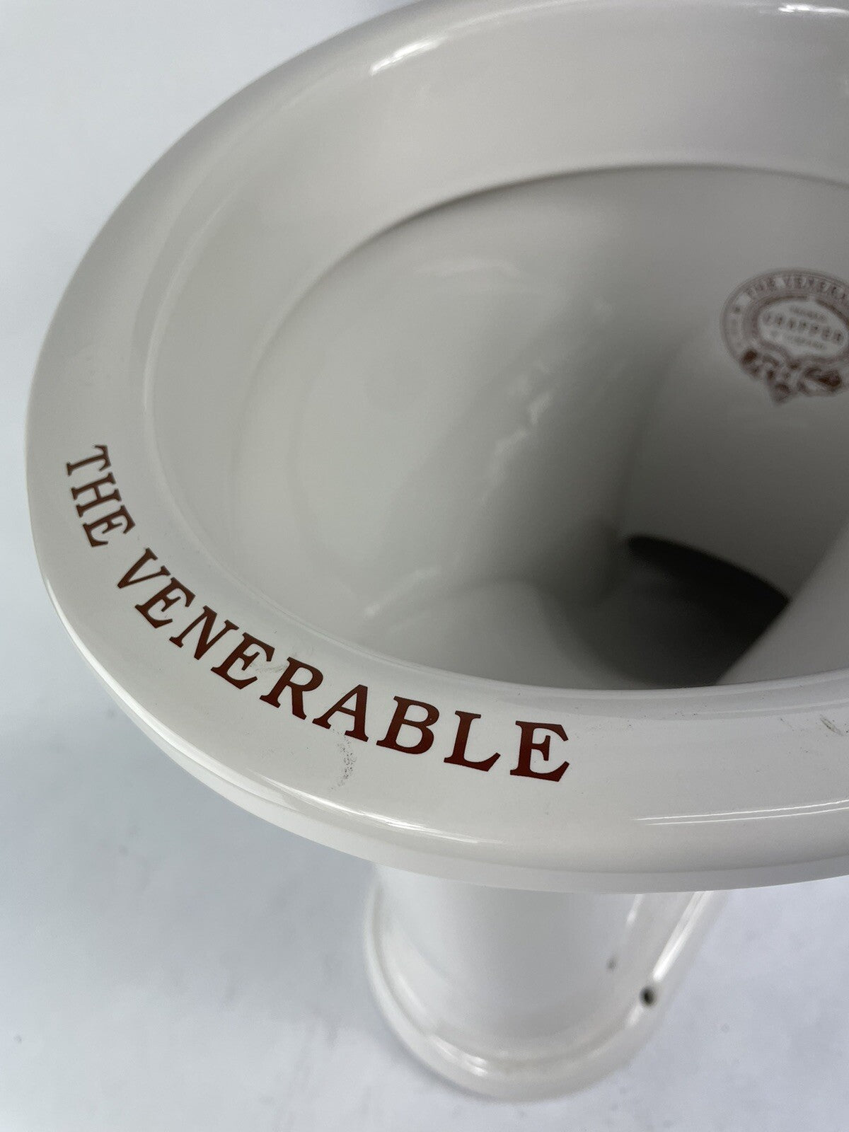 Thomas Crapper high level toilet bowl with seat traditional Victorian bathroom fixture no tank