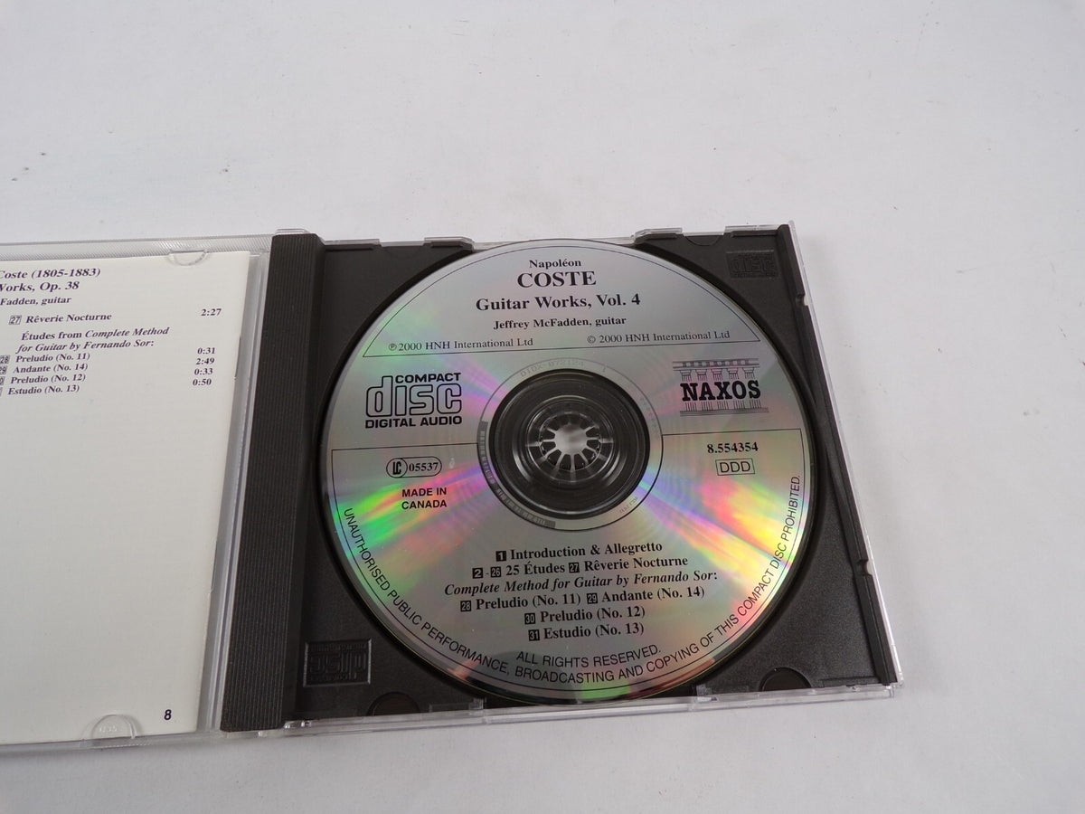 Napoleon Coste Guitar Works Jeffrey Mcfadden Guitar CD#43