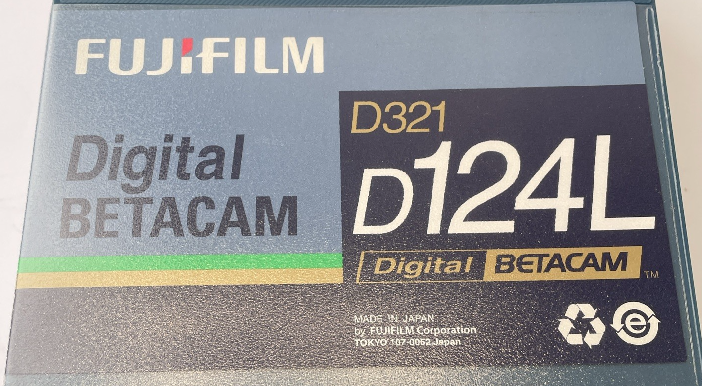 Lot of 3 x Fujifilm Corp. Digital Betacam D321 D124L Tape Made in Japan