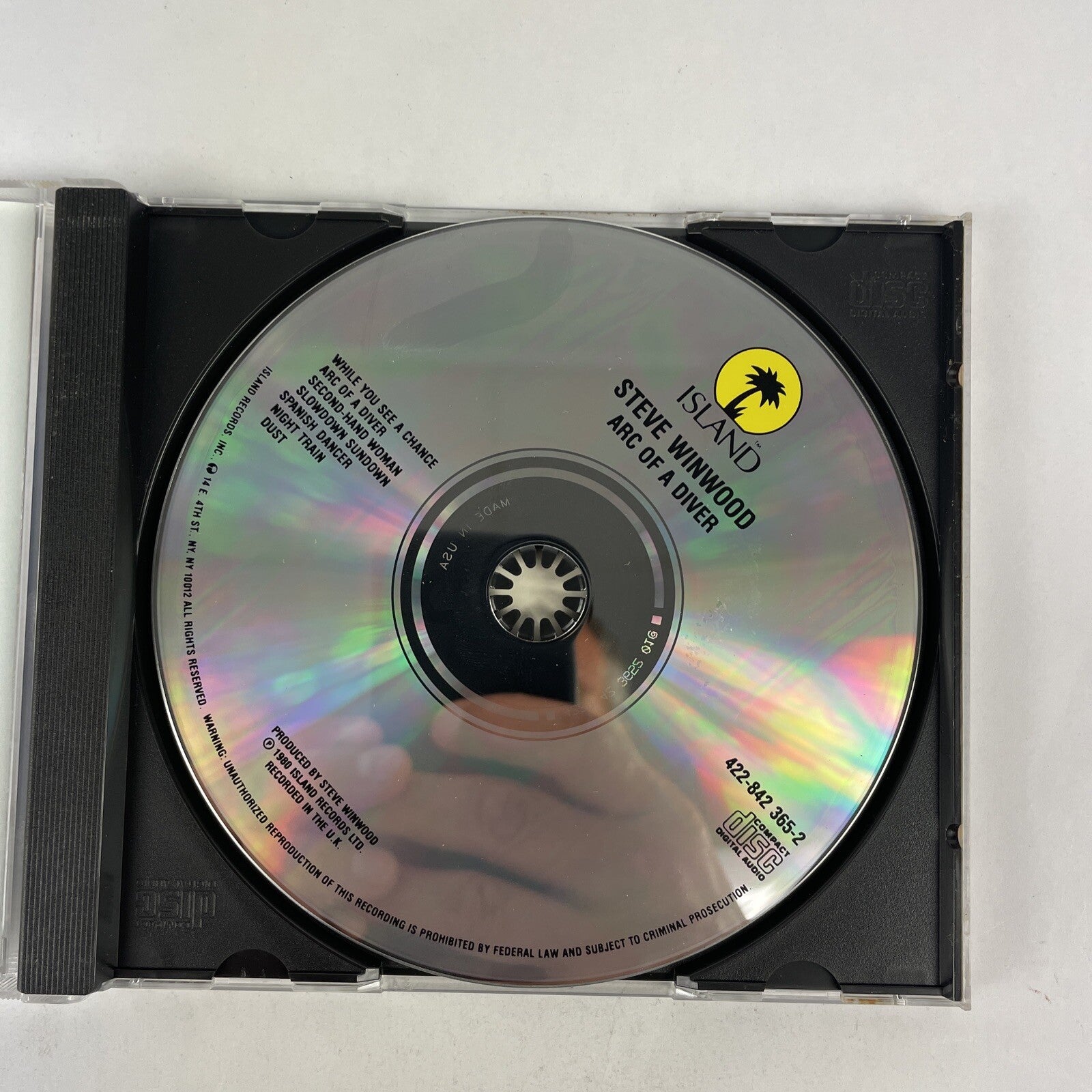 Steve Winwood - Arc of a Diver CD (1990)  #29 