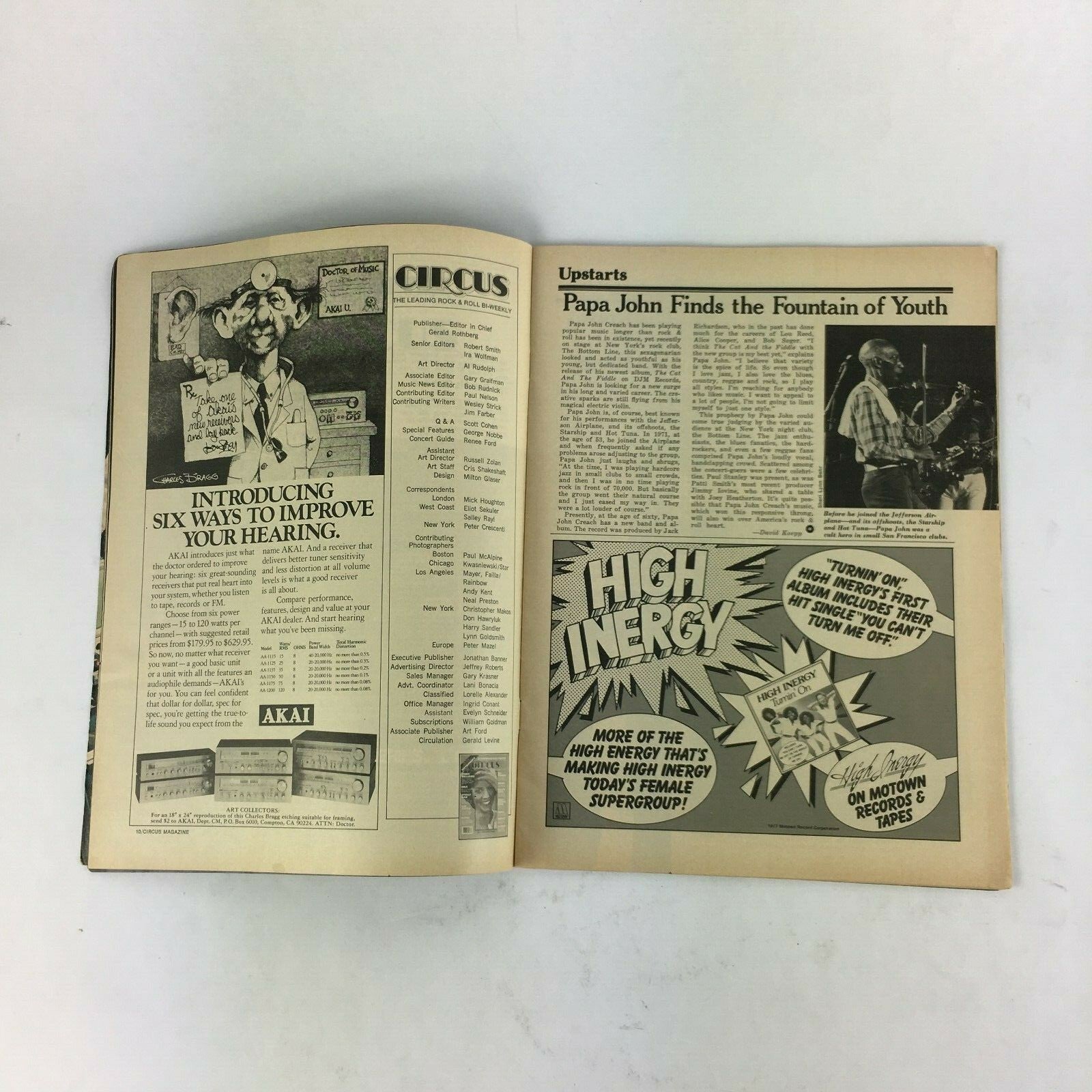 December 8,1977 Circus Magazine Cindy Williams Cult Steely Dan Leo Sayer Elton