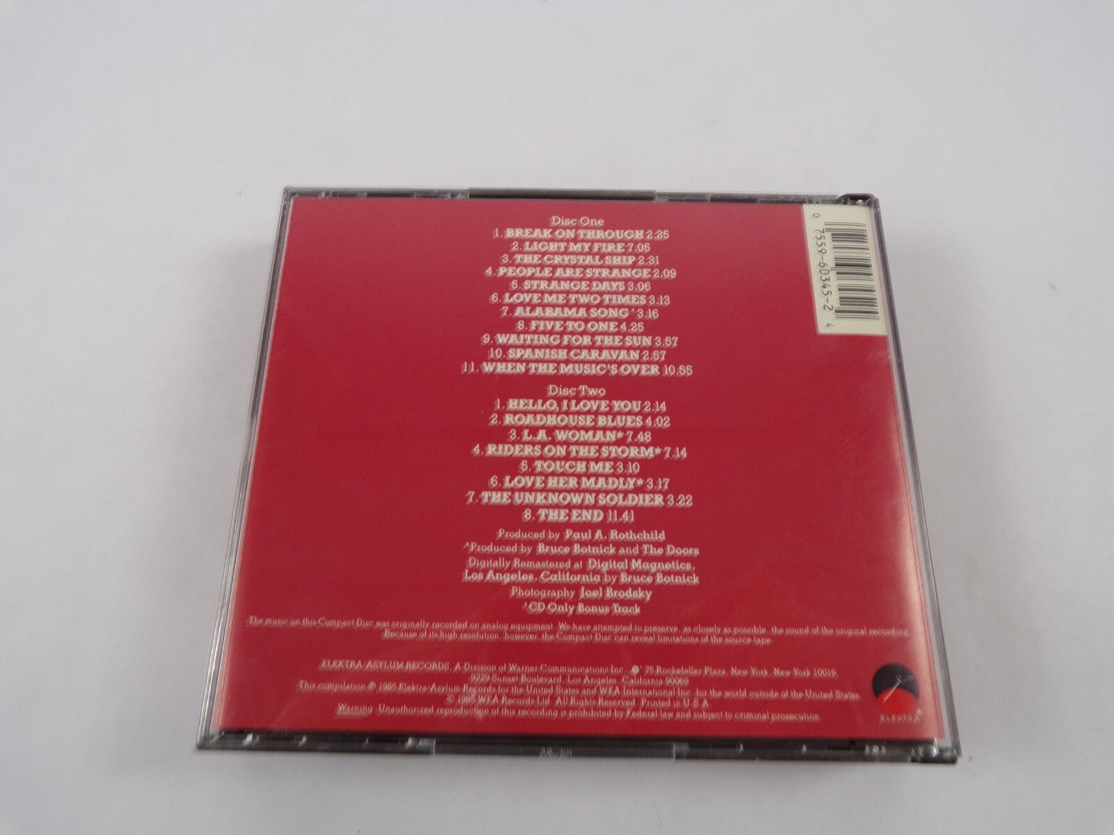 The Best Of The Doors Break On Through Light My Fire The Crystal Ship Love CD#45