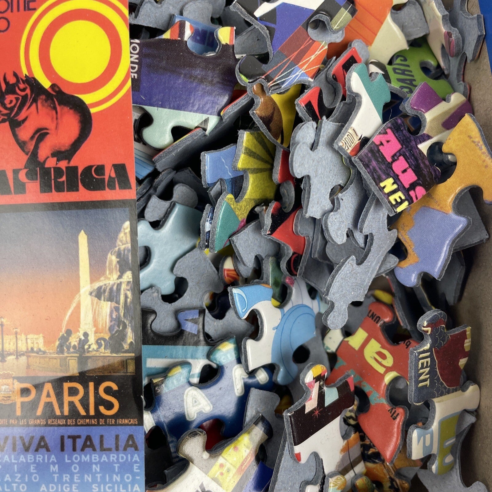 Travel Posters From Around the World 500 Piece Puzzle Re-marks Includes Poster