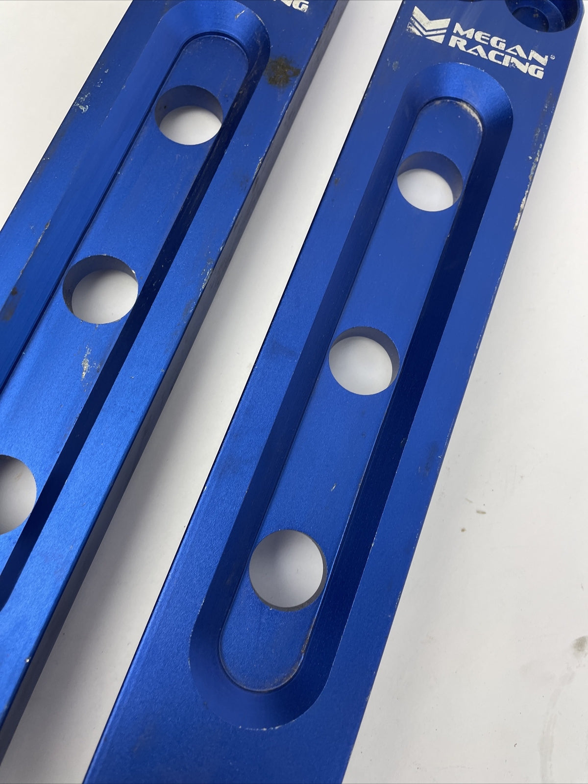 Megan Racing rear control arm bar blue