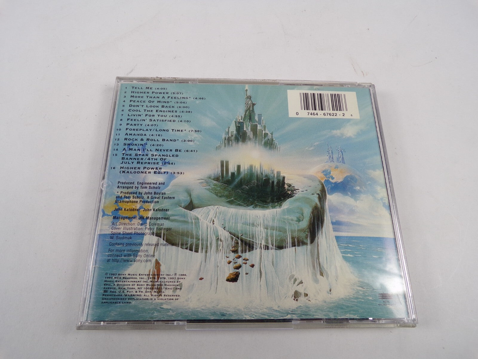 Boston Greatest Hits Tell Me Higher Power Peace Of Mind Party Amanda CD#13