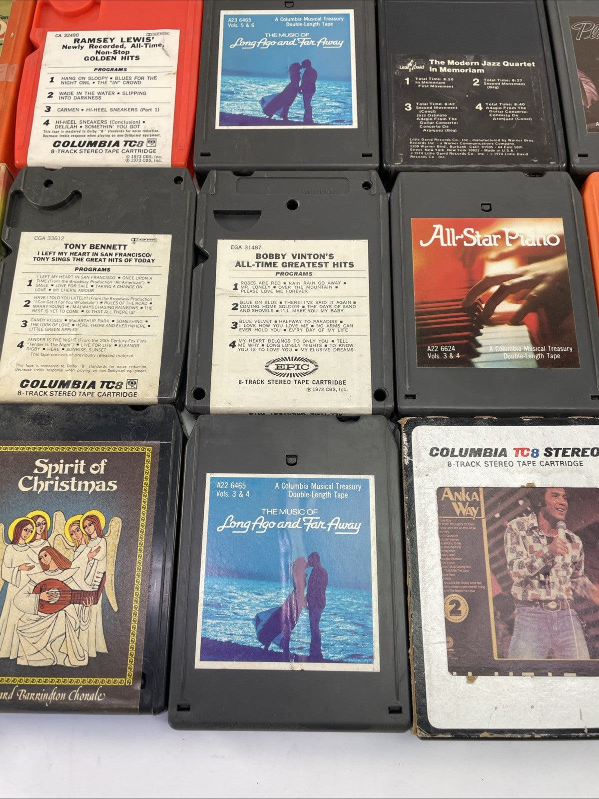 8 Track Audio Music Tapes Lot Of 34 Crazy Assortment of Genre